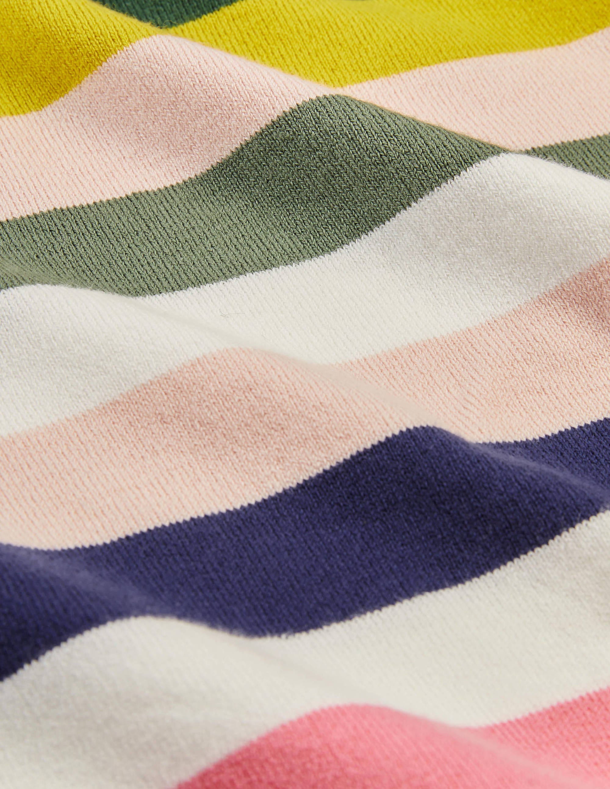 Abingdon Knitted Tee - Multi Stripe Women's Casual T-Shirt | Soft Cotton Blend | Perfect for Everyday Wear & Layering
