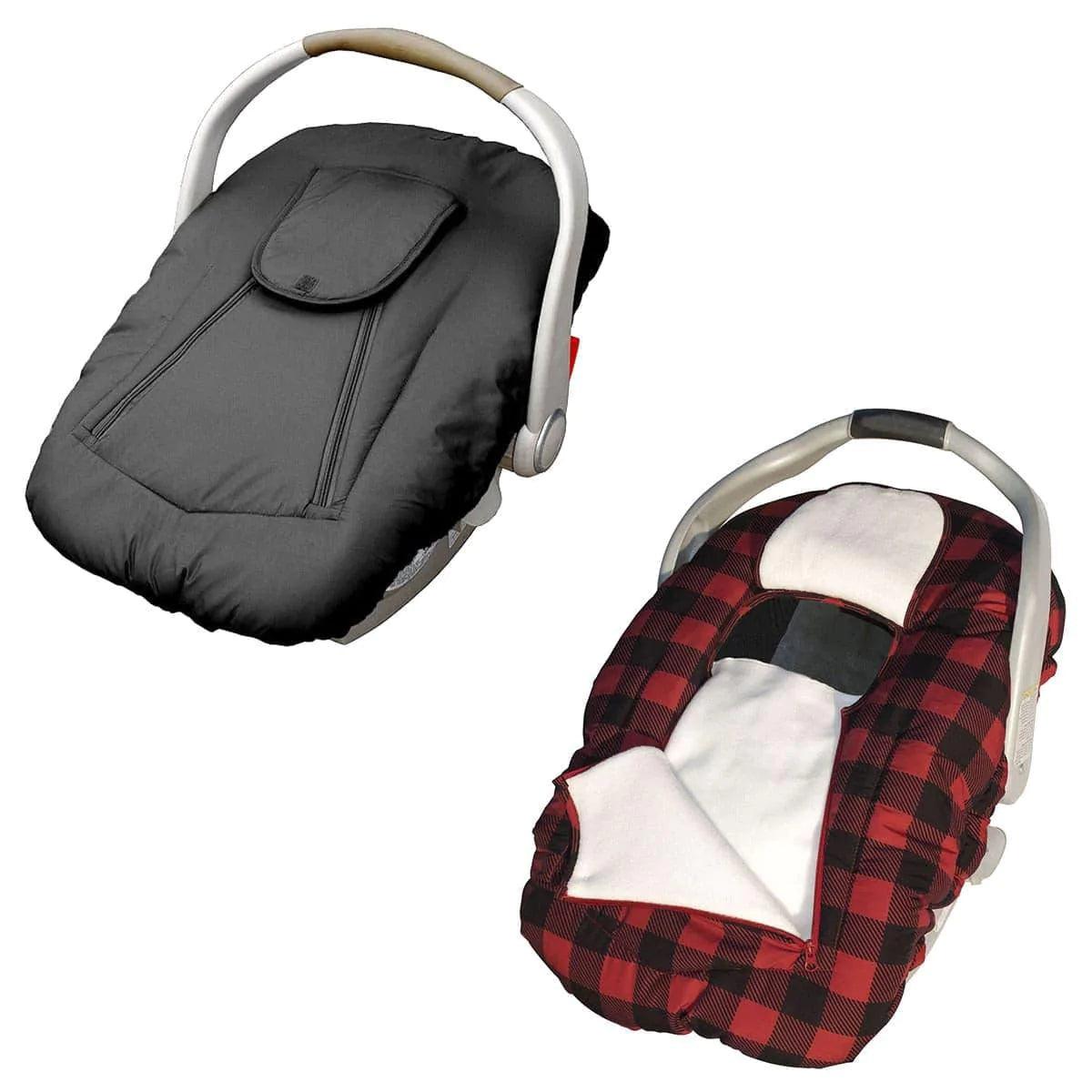 Jolly Jumper Arctic Sneak a Peek Baby Car Seat Cover - Soft Infant Car Seat Protector for Winter & Cold Weather - Perfect for Strollers, Shopping, and Outdoor Adventures