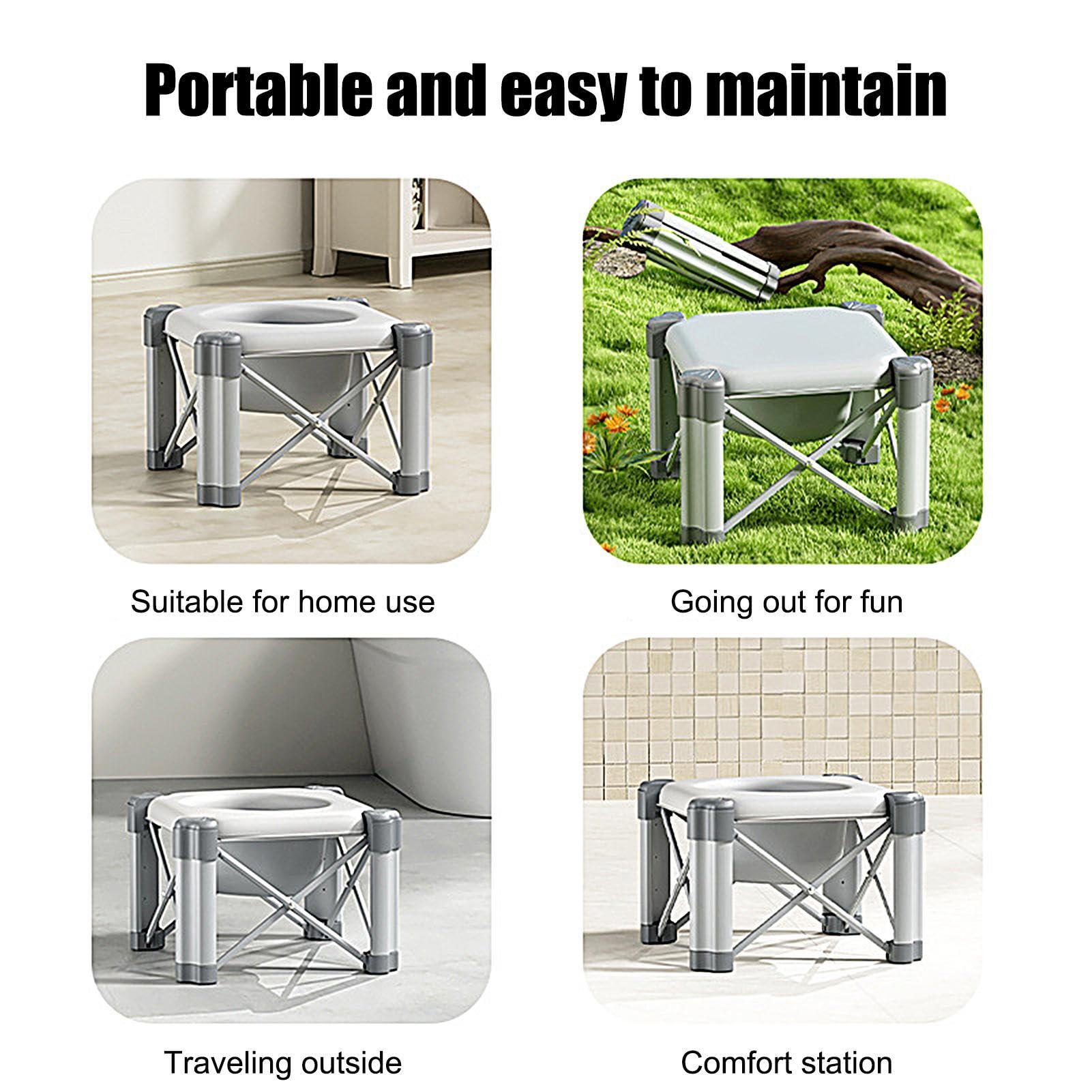 Foldable Portable Toilet Seat for Kids - Travel Potty Training Toilet with Storage Bags for Toddler Boys & Girls | Perfect for Road Trips, Camping & Outdoor Activities
