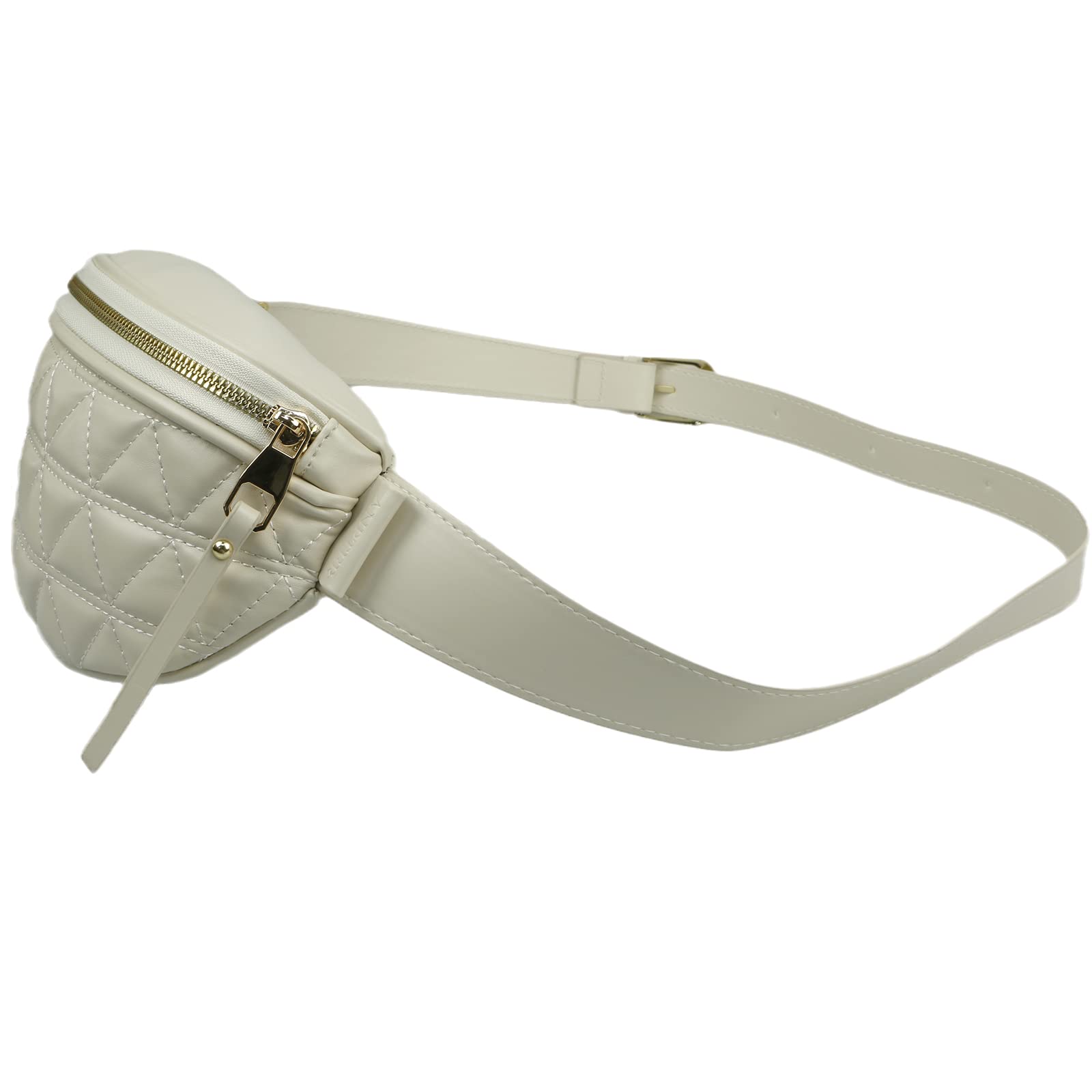 Women's Fashion Quilted Fanny Pack - Crossbody Waist Bag for Sports, Workout & Travel | Hands-Free Belt Purse for Gym, Hiking, Shopping & Daily Use