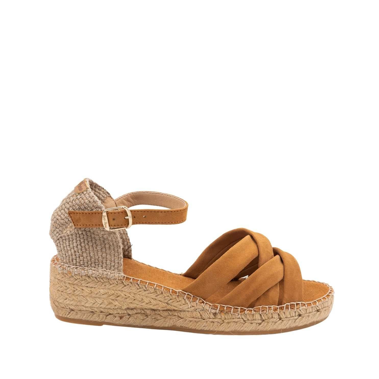 Women's Plain Suede Leather Wedge Espadrilles - Comfortable Casual Summer Shoes for Beach, Vacation & Everyday Wear | Buma A