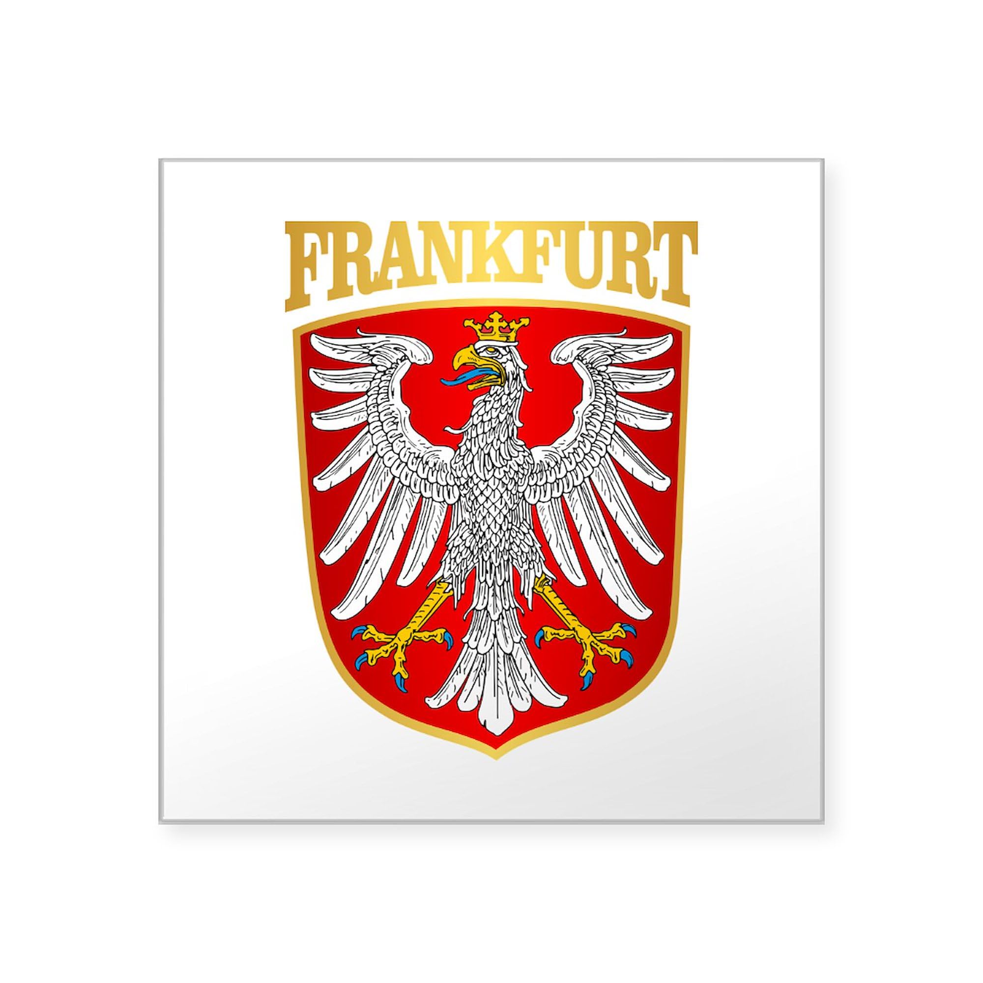 Frankfurt Car Sticker - Square Bumper Decal for Cars & Laptops