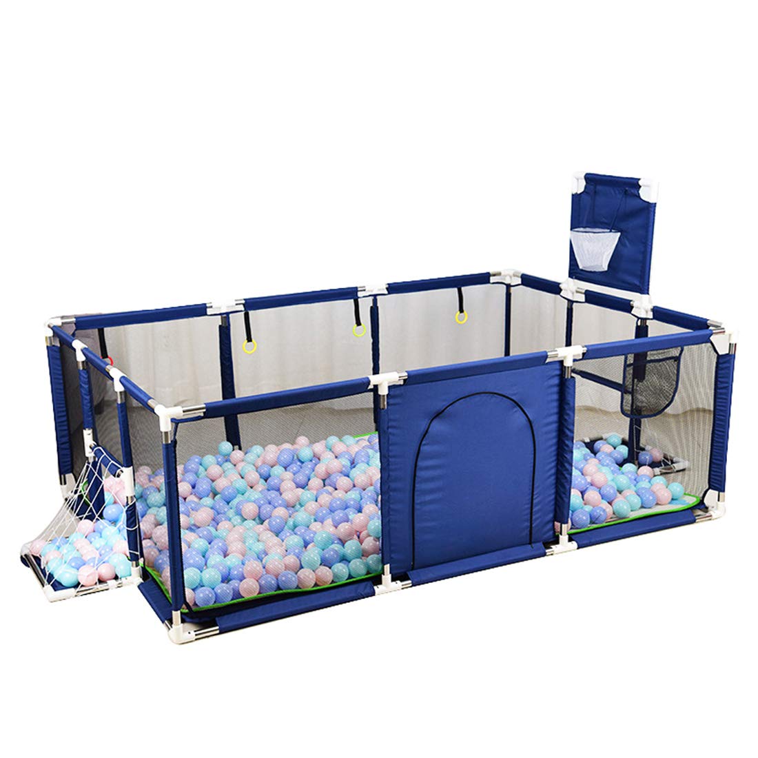**Gaorui Large Kids Baby Ball Pit - Portable Indoor & Outdoor Playpen for Toddlers, Safe Play Yard for Fun Activities, Popular Children's Toy (Balls Not Included, Blue) - Perfect for Playrooms, Daycares, and Backyard Fun**