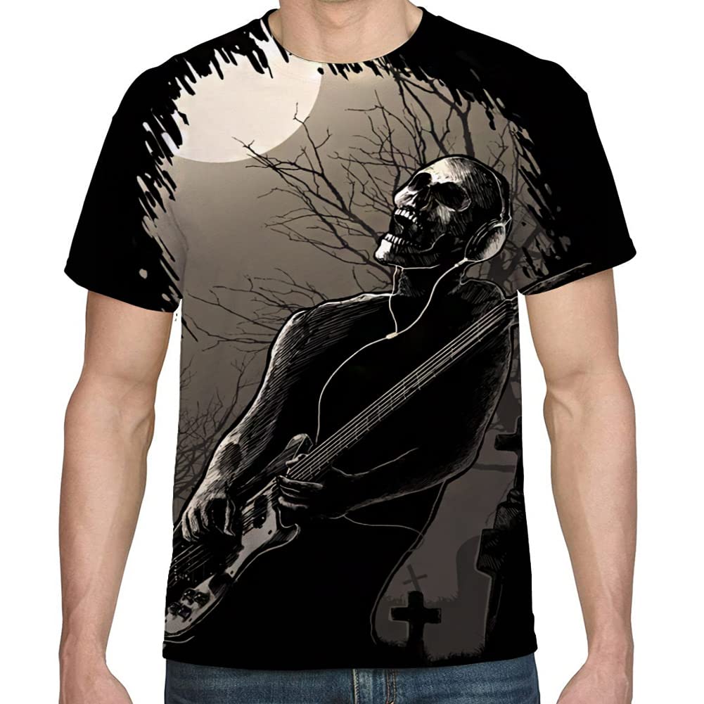 Gecaitez Men's 3D Printed Graphic T-Shirt - Comfortable Casual Tee for Men (Sizes S-3XL) - Perfect for Streetwear, Daily Outfits & Summer Fashion