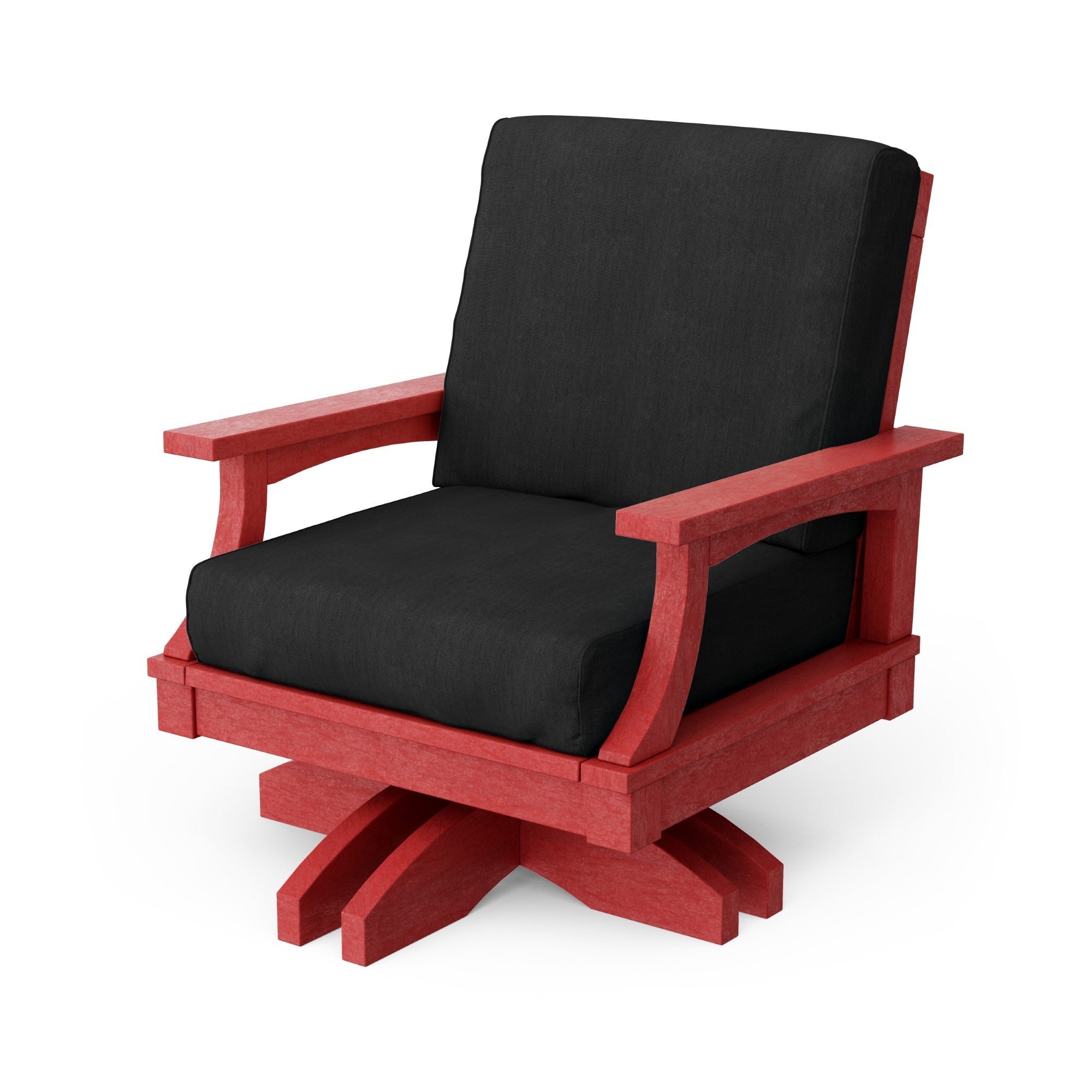 Heritage Deep Seating Swivel Chair - 360° Rotating Patio Lounge Chair with Cushions, Weather-Resistant Outdoor Furniture for Garden, Poolside & Backyard Relaxation