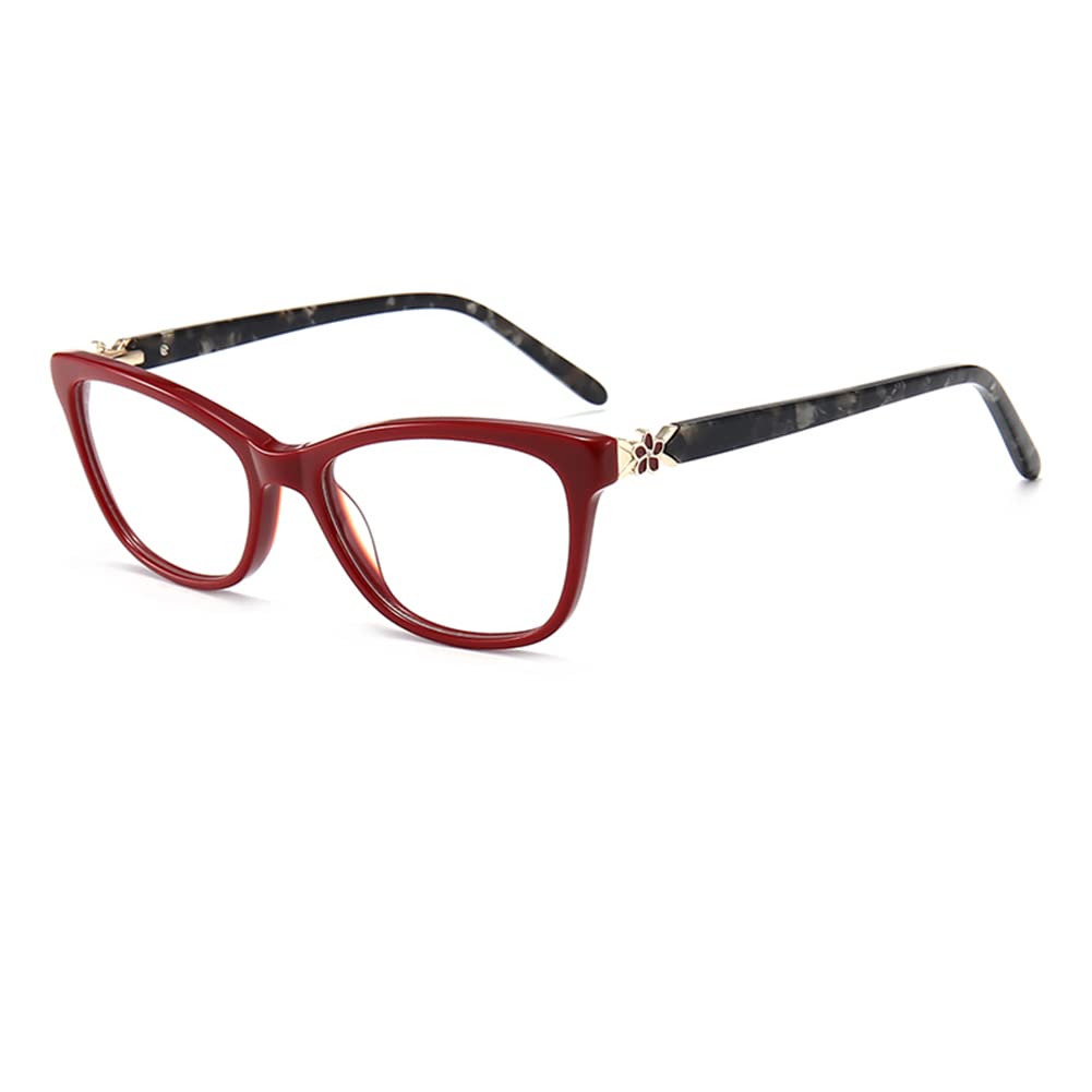 RICCIE Blue Light Blocking Reading Glasses for Women - HD Resin Lens, Stylish Cat Eye Frame, +1.0 to +3.0 Diopter - Perfect for Computer Work, Reading Books & Phone Use