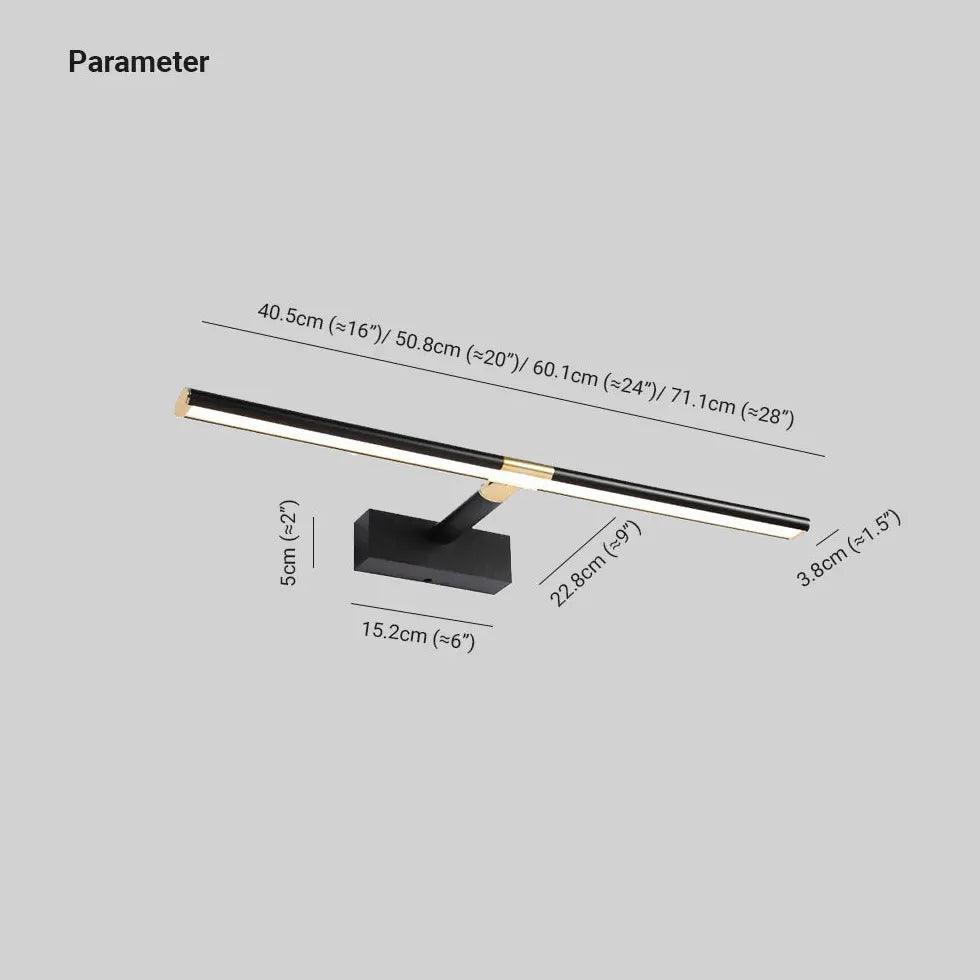 Modern LED Bathroom Wall Lights - Elegant Long Strip Lighting for Vanity Mirror, Shower, and Spa - Energy Efficient Waterproof Bathroom Sconce for Home Decor