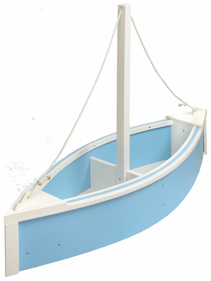 Powder Blue and White