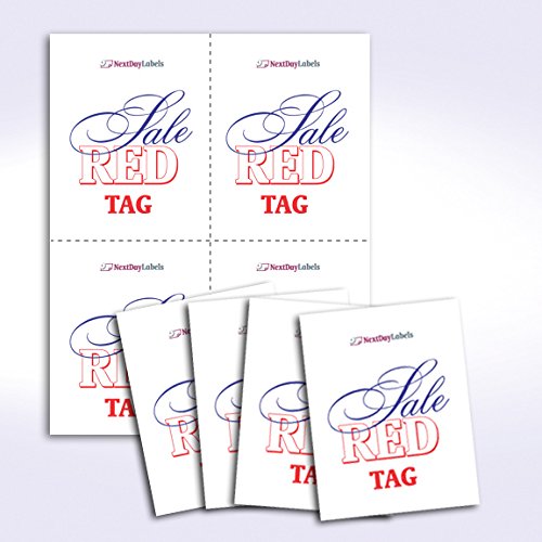 NextDayLabels - 8.5 x 11 Inch Laser & Inkjet Printer Postcards - 4 Up Per Page (4.25