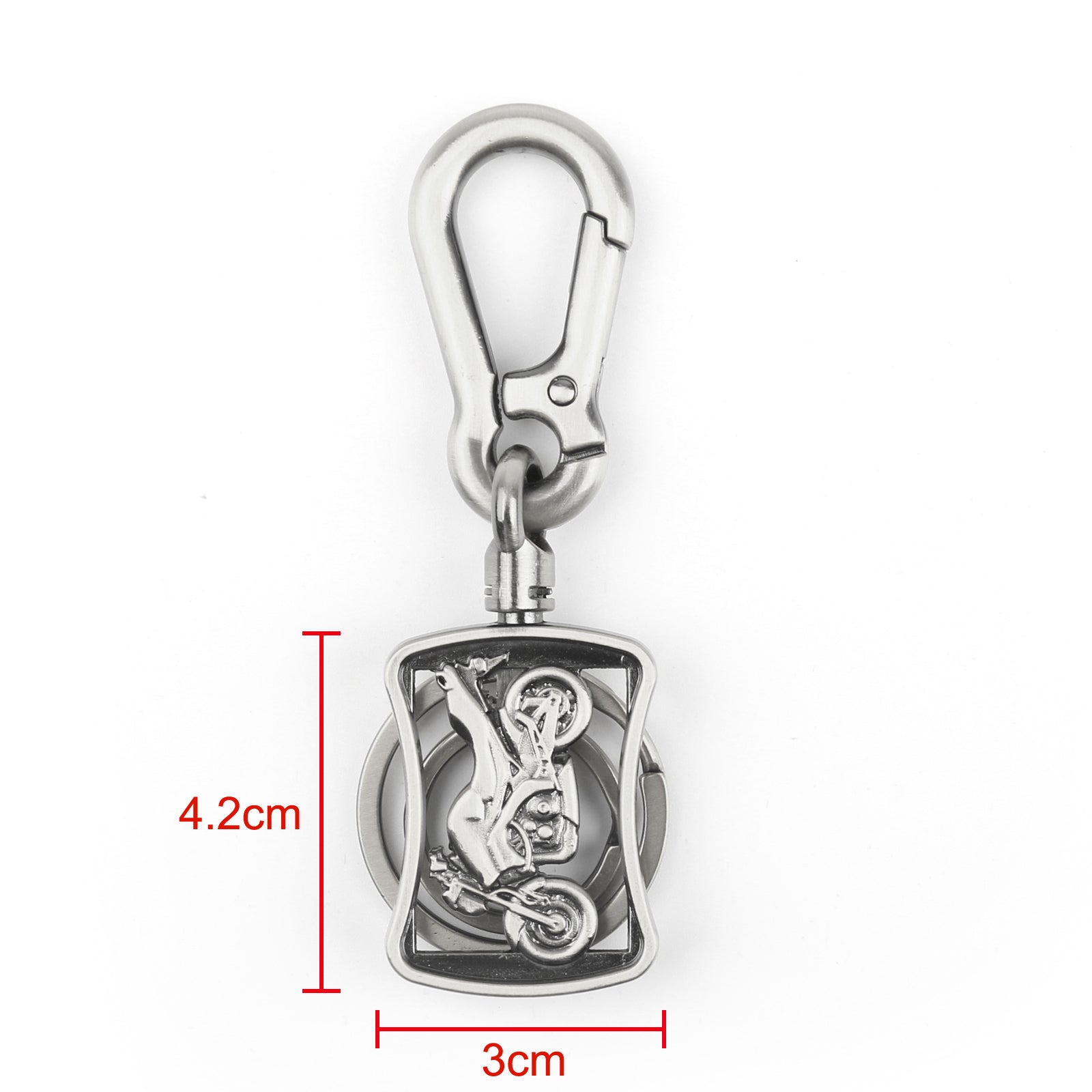 1 x Motorcycle Keychain Key Ring for Honda Kawasaki Suzuki Ducati KTM - Durable Bike Key Holder for Motorcycle Enthusiasts - Perfect Gift for Riders & Bikers Accessories