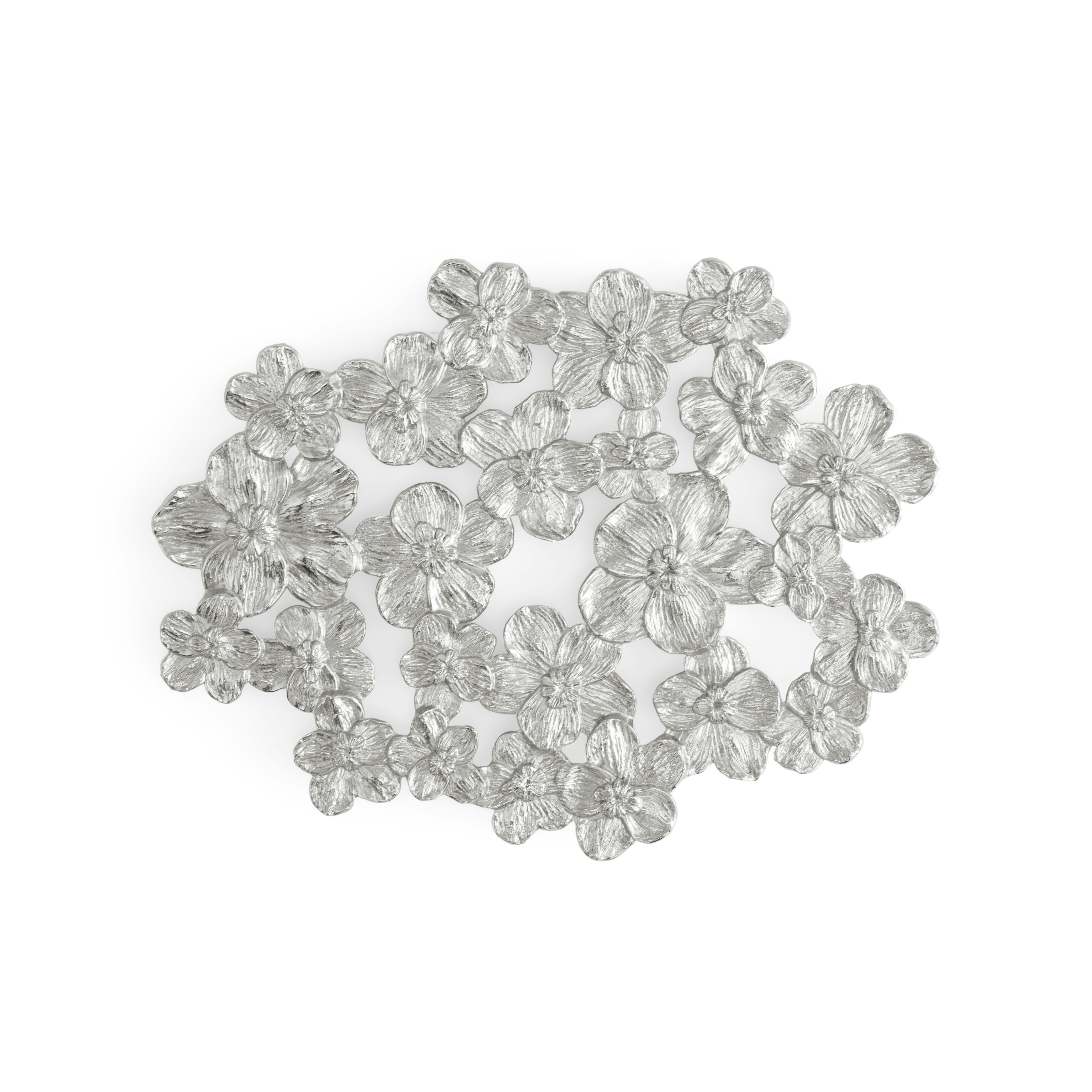 White Orchid Trivet - Heat Resistant Ceramic Coaster for Pots & Pans - Perfect for Kitchen, Dining Table & Home Decor