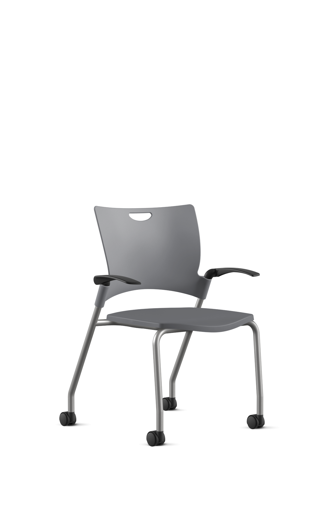 Ergonomic 9 to 5 BELLA All-Plastic Swivel Tilt Training Chair (1315GT) - Perfect for Office, Home Study & Computer Workstations