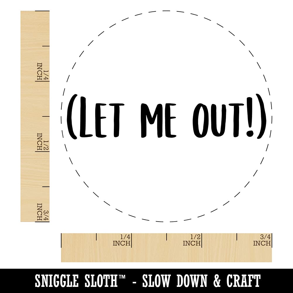 Funny 'Let Me Out' Chicken Egg Rubber Stamp - 3/4 Inch Small for DIY Crafts, Scrapbooking & Card Making | Egg Joke Novelty Stamp for Easter Decorations