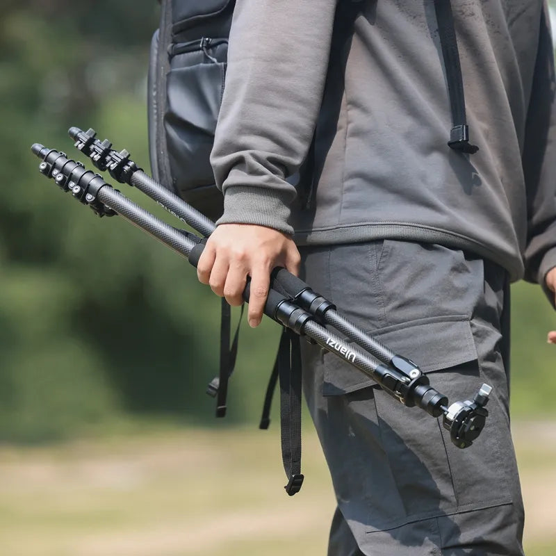 Ulanzi TT35 Lightweight Hiking Stick Tripod Kit - Adjustable Monopod & Camera Stand for Outdoor Photography, Vlogging, and Travel Adventures