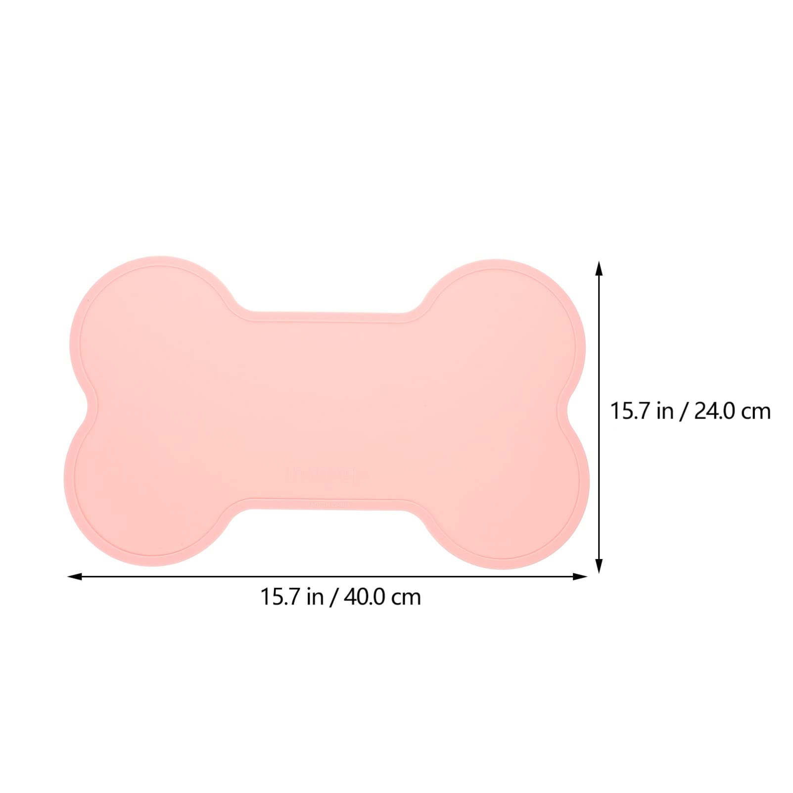 Bone Shaped Silicone Dog Bowl Mat - Waterproof Pet Feeding Mat with Raised Edge to Prevent Food & Water Spills | Perfect for Messy Eaters & Indoor/Outdoor Use