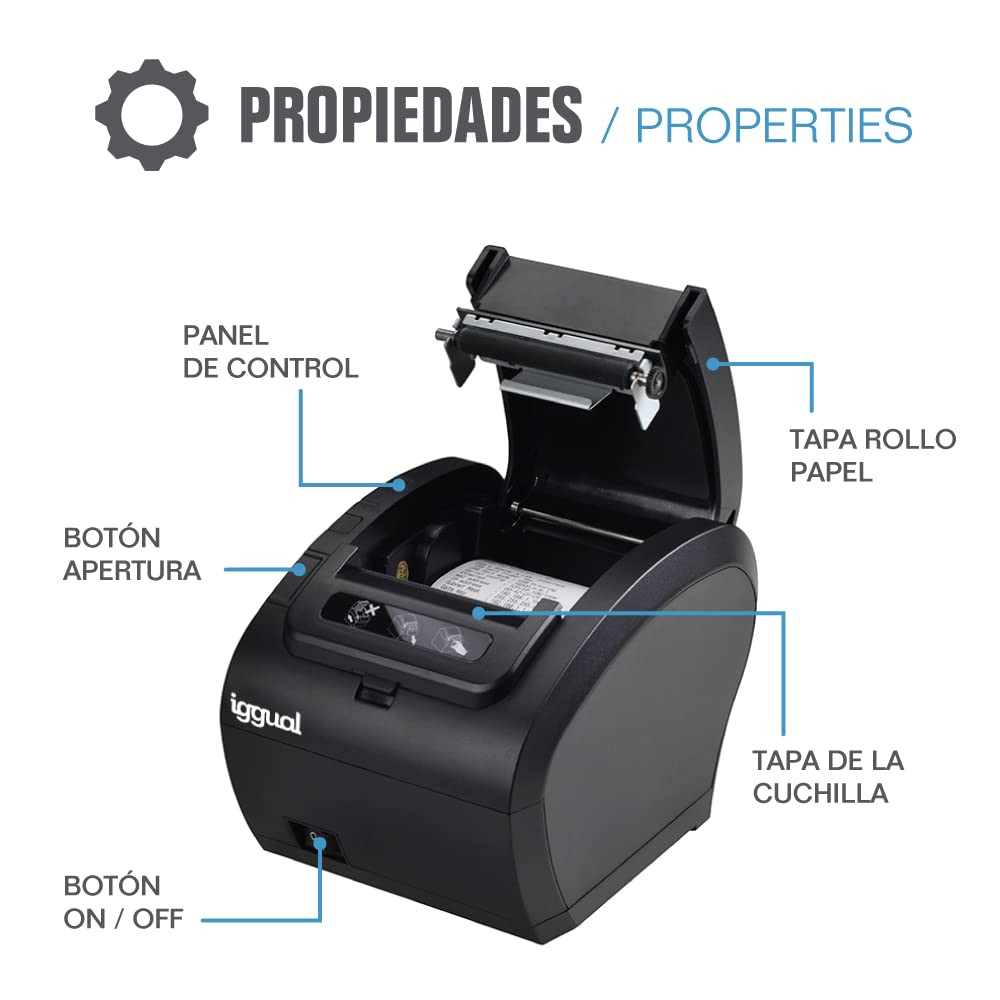 TP8002 Thermal Printer with USB, RS232 & Ethernet Connectivity - Ideal for Shipping Labels, Barcode Printing & Retail Receipts