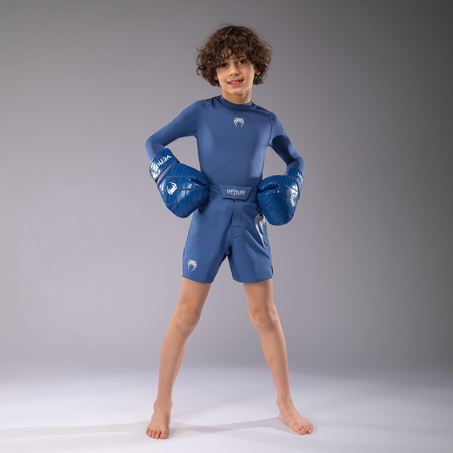 Venum Light Kids MMA Fight Shorts - Royal Blue - Comfortable & Durable Training Shorts for Youth Martial Arts & Boxing