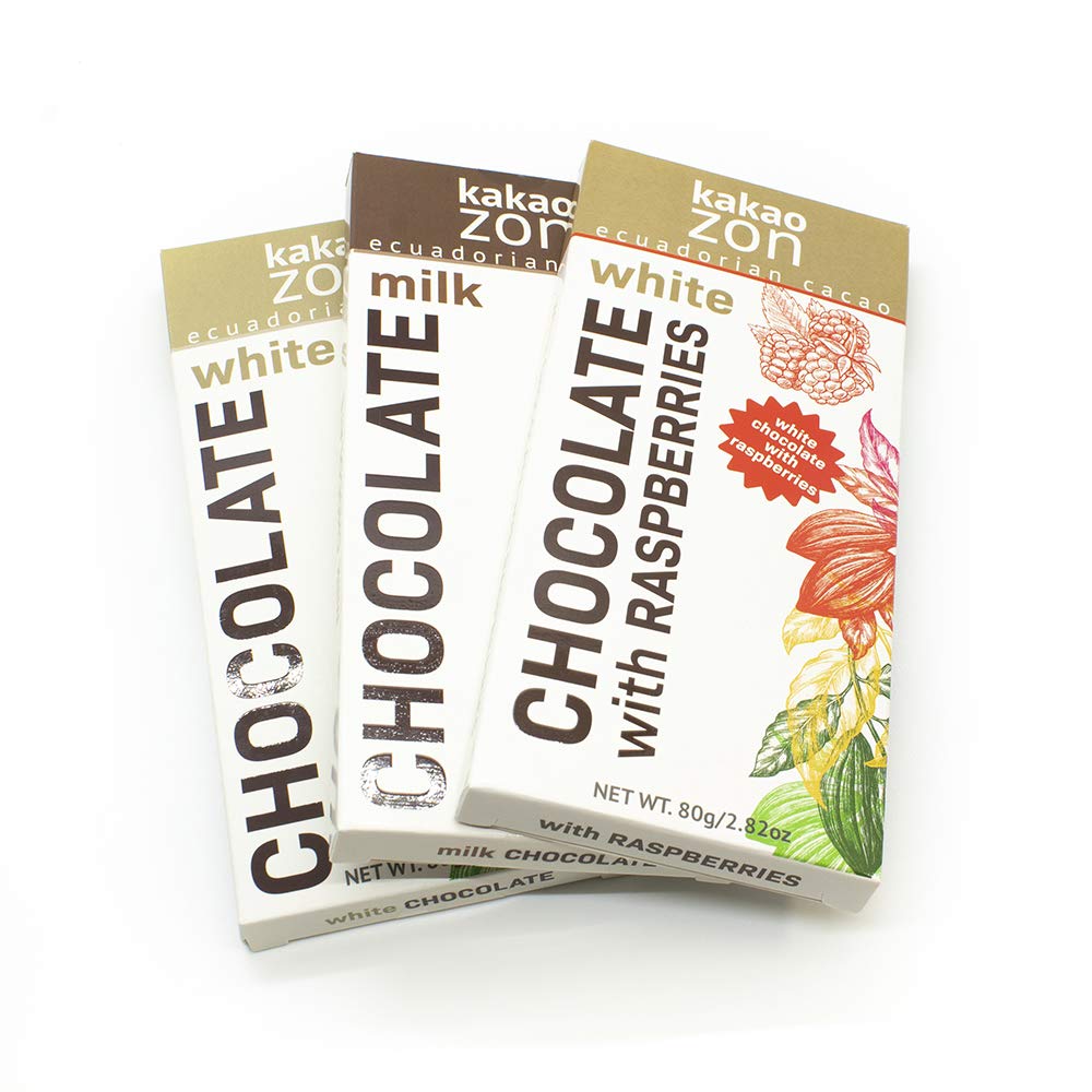 **KakaoZon Milk Chocolate Bars Variety Pack – Gluten-Free, Non-GMO, Dairy Chocolate Snacks | Fair Trade, Allergen-Friendly (Contains Milk) | Perfect for Gifts, Parties & Healthy Desserts**