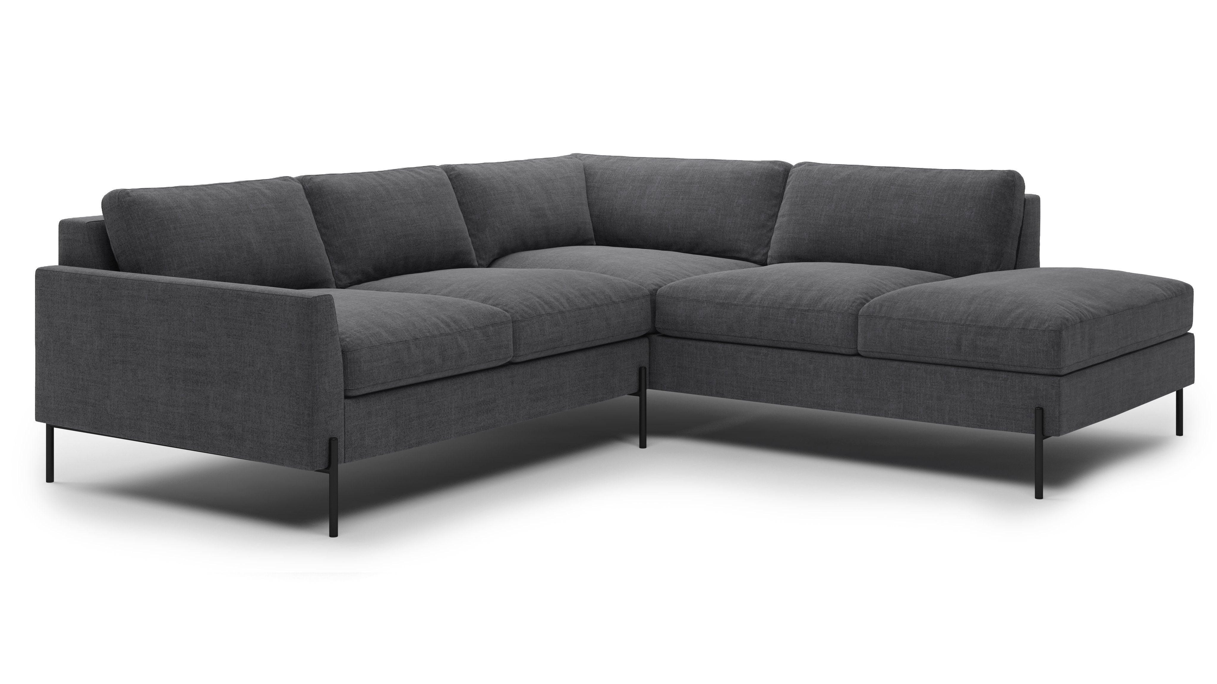 Catwalk Sectional Sofa with Right Bumper - 120