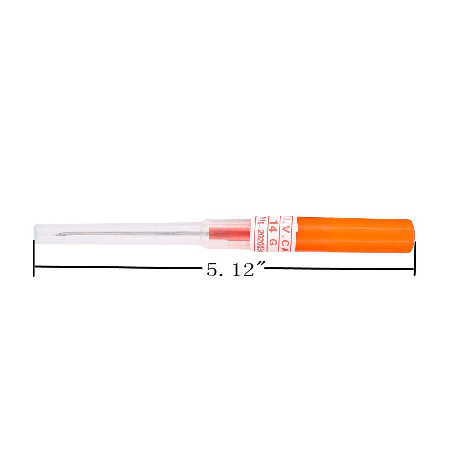 50pcs 14G Piercing Needles for IV Start Kit - Sterile Catheter Needles for Medical Use, Tattoo & Body Piercing (Red) - Perfect for Clinics, Tattoo Studios & Home Piercing Kits