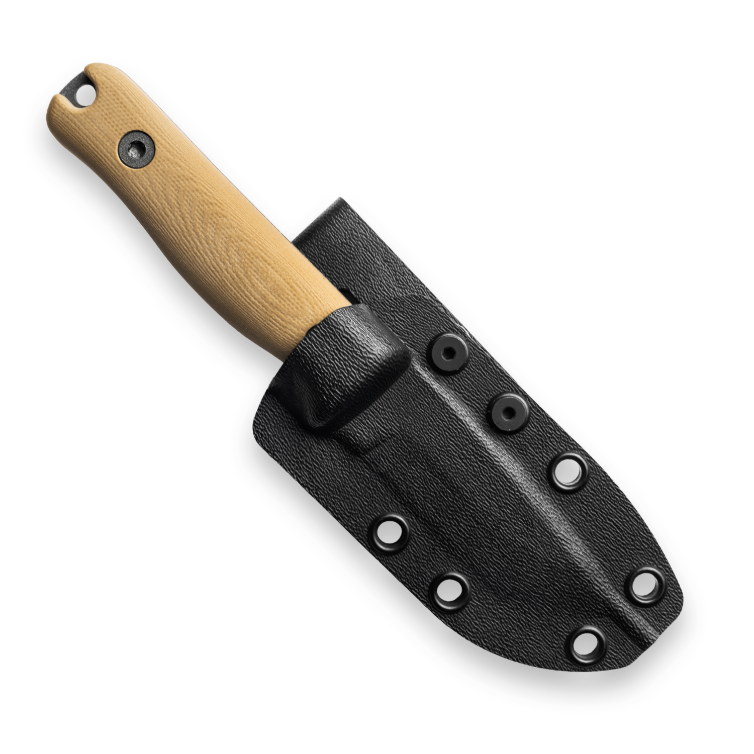 F3XC Extreme Conditions EDC Fixed Blade Knife - CPM 3V Steel, Tungsten Coating, Coyote Tan G10 Handle - Survival, Camping, Hunting & Outdoor Tactical Gear