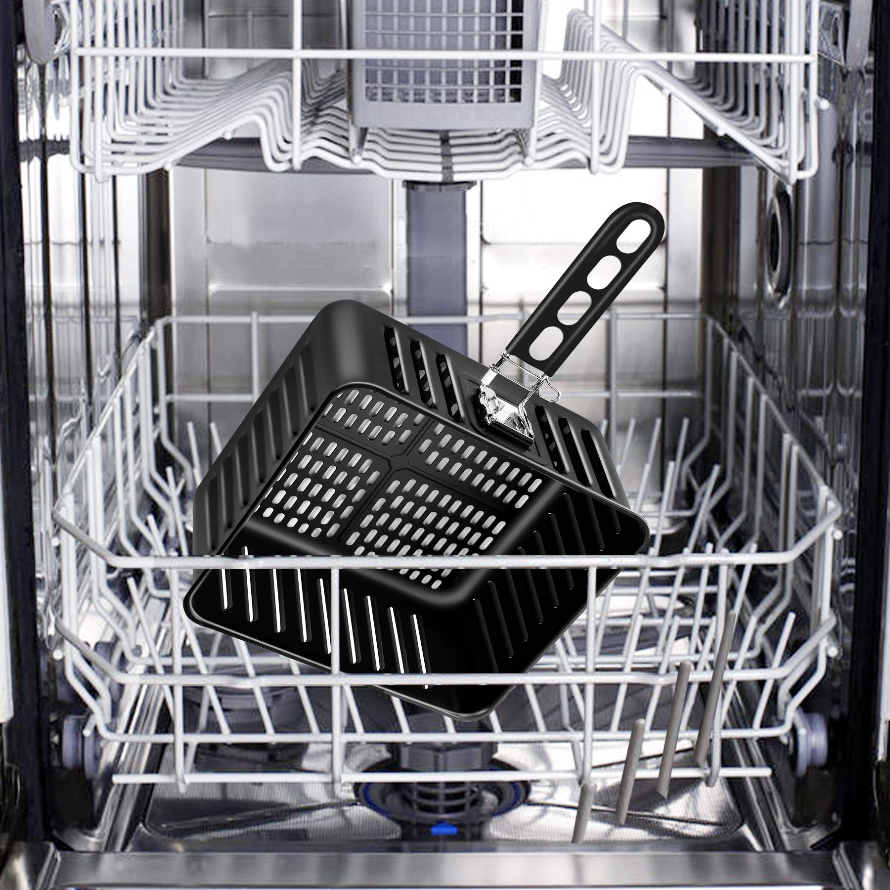 PowerXL Air Fryer Oven Replacement Basket 6QT - Compatible with Power AirFryer Pro - Durable Non-Stick Accessory for Healthy Cooking, Frying, Baking & Roasting - Perfect for Family Meals, Snacks & Meal Prep