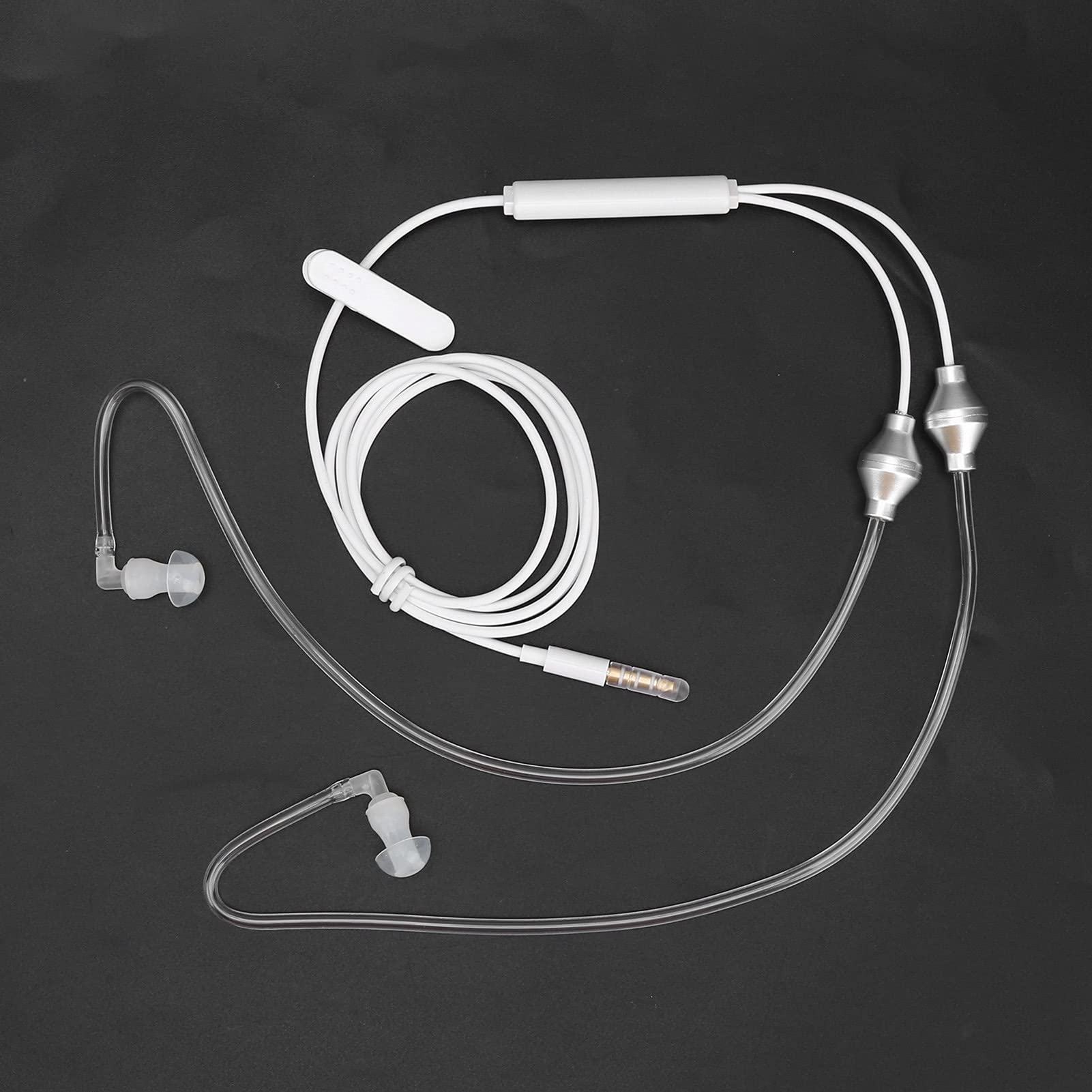 Premium Air Tube Headset for Samsung - Lightweight Ergonomic Design, Superior Sound Quality & Comfort - Perfect for Workouts, Gaming & Travel (White)