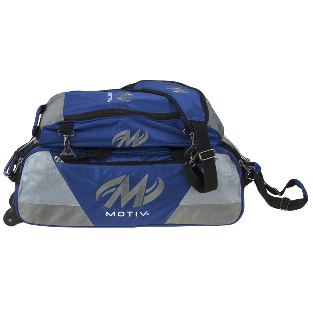 Motiv Ballistix 3 Ball Bowling Tote Bag - Durable Bowling Ball Carrier with Triple Ball Capacity for League Play & Practice - Perfect for Bowling Enthusiasts & Tournament Players