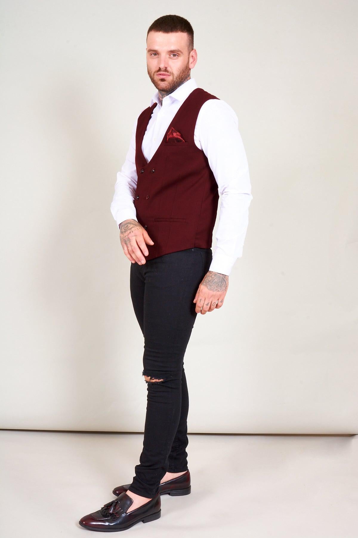 KELLY Women's Double Breasted Waistcoat Vest for Wine Tasting & Formal Events - Elegant Slim Fit Blazer Jacket Alternative for Office, Parties & Special Occasions