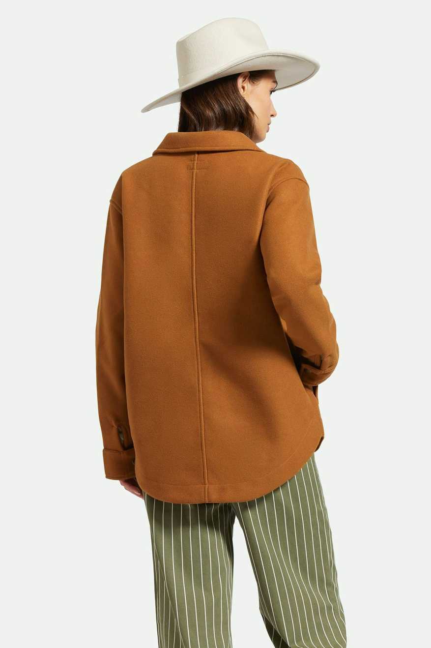 Durham Shirt Jacket for Men - Washed Copper Color Lightweight Casual Outerwear | Perfect for Spring, Fall & Layering in Cool Weather