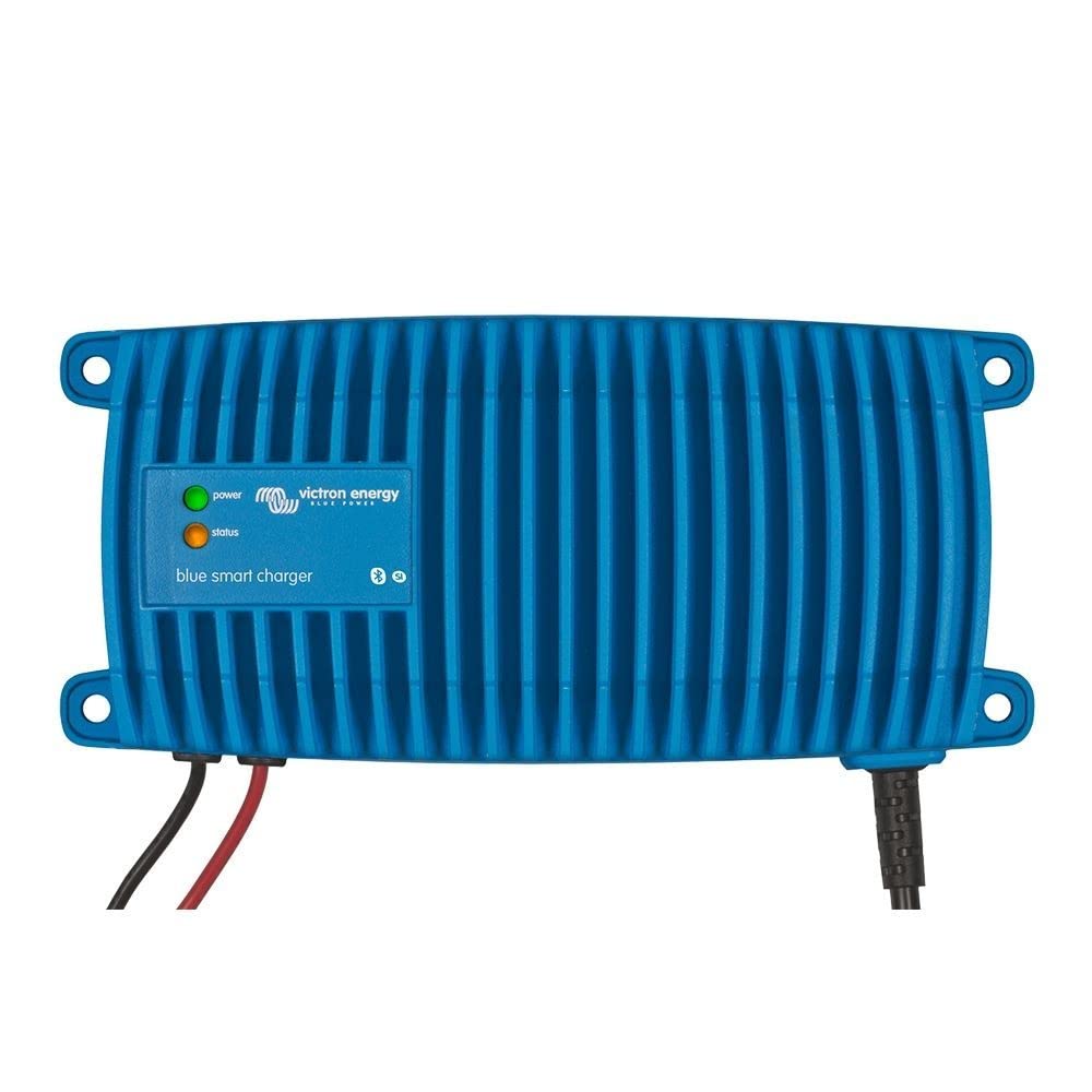 Victron Energy Blue Smart IP67 12V 7A Marine Battery Charger - Waterproof Smart Charger with Float & Trickle Mode, Battery Desulfator for Boats, ATVs, RVs, Lithium & Deep Cycle Batteries | Perfect for Marine, Camping & Off-Grid Power Solutions