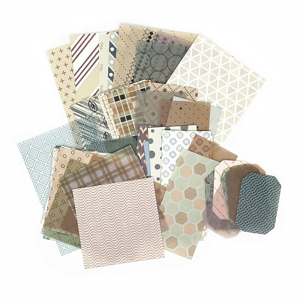 60 Sheets Vintage Scrapbook Paper for Journaling - Aesthetic Decorative Craft Paper for Junk Journal, Diary & Embellishment Supplies - DIY Green Scrapbooking Materials for Card Making, Gift Wrapping & Home Decor