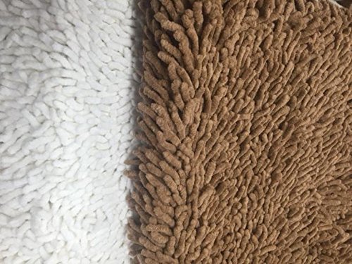 Luxury Chenille Bathroom Rug - Super Soft High Pile Absorbent Shaggy Bath Mat 31