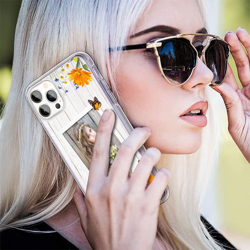 Custom Photo Phone Case for Samsung Galaxy S23/S22/S21/S20 & iPhone 14/13/12/11 - Personalized Floral Design Birthday Gift for Women & Men | Perfect for Travel, Work & Everyday Protection