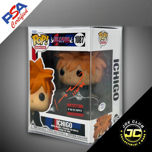 Authentic Funko Pop Bleach Ichigo Signed by Johnny Yong Bosch - Limited AAA Anime Exclusive Collectible for Anime Fans & Gift Ideas