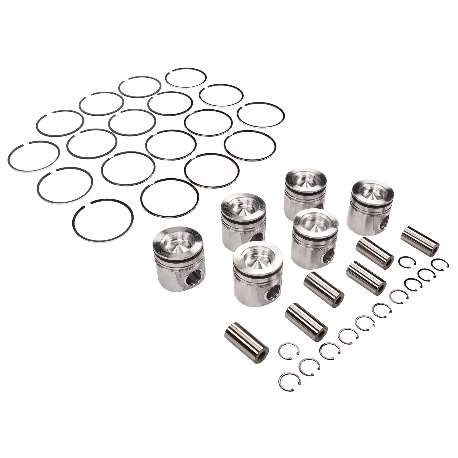 Premium Piston Rings Set Replacement for 2007-2019 Dodge Ram 2500/3500 6.7L Cummins Diesel Engine - Compatible with Part Numbers 4955365, 4376347, 5336103 - Perfect for Engine Rebuilds & Performance Upgrades