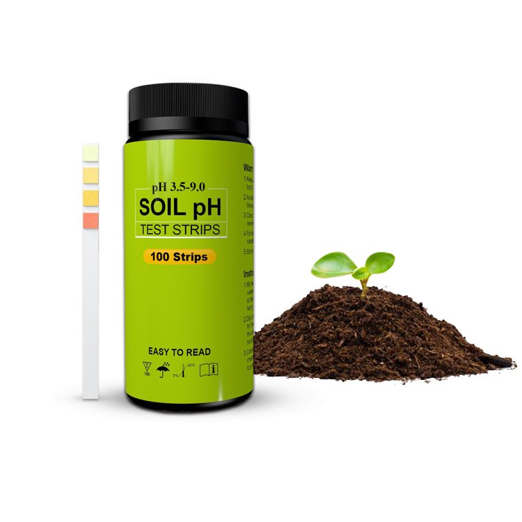 Accurate Soil pH Test Strips 3.5-9.0 Range for Garden, Lawn & Plant Care | Fast Home Soil Testing Kit