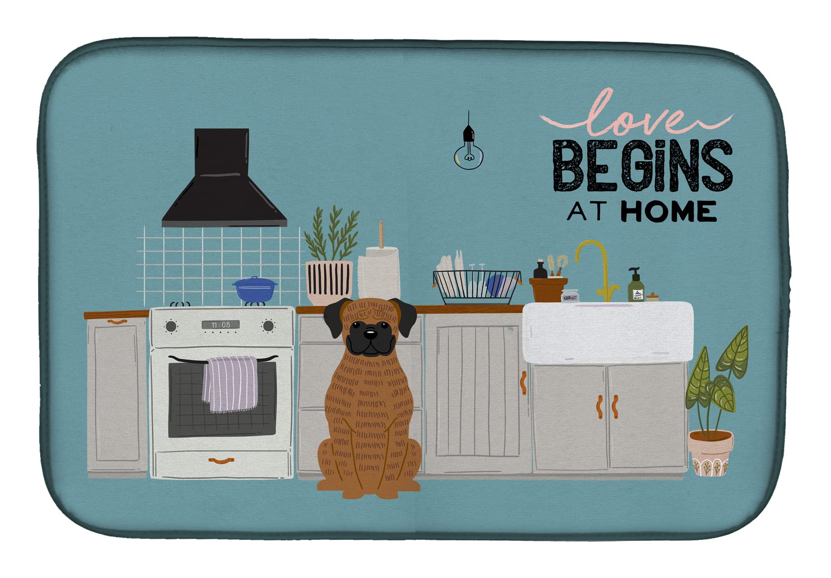 Absorbent Dish Drying Mat for Kitchen Counter - 14x21