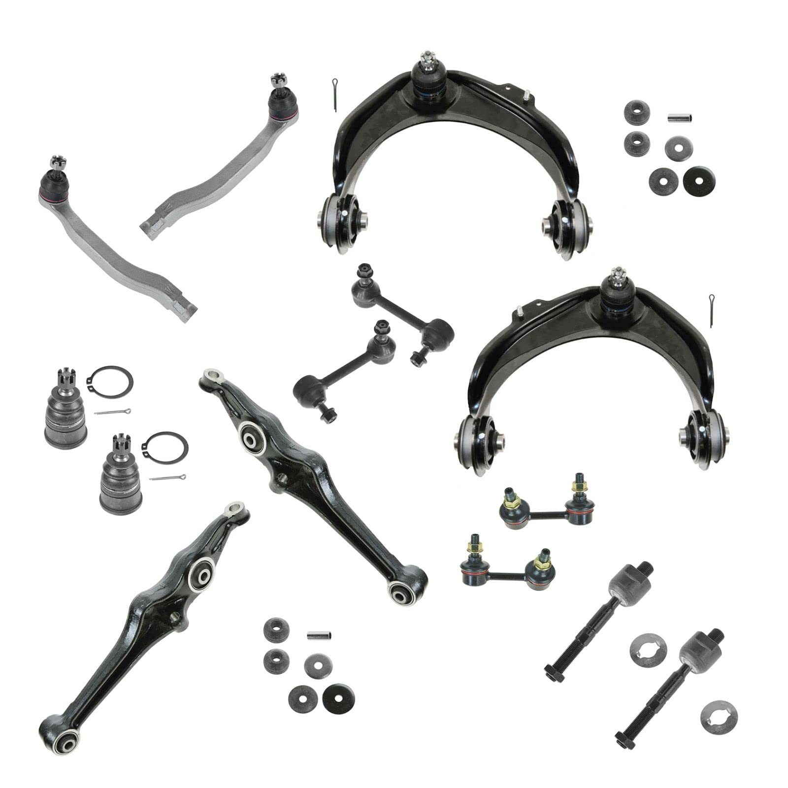 High-Quality Front & Rear Steering Suspension Kit - Ball Joint, Control Arm, Strut Mount, Sway Bar Link, Tie Rod for Acura Honda - Perfect for Off-Roading & Performance Upgrades
