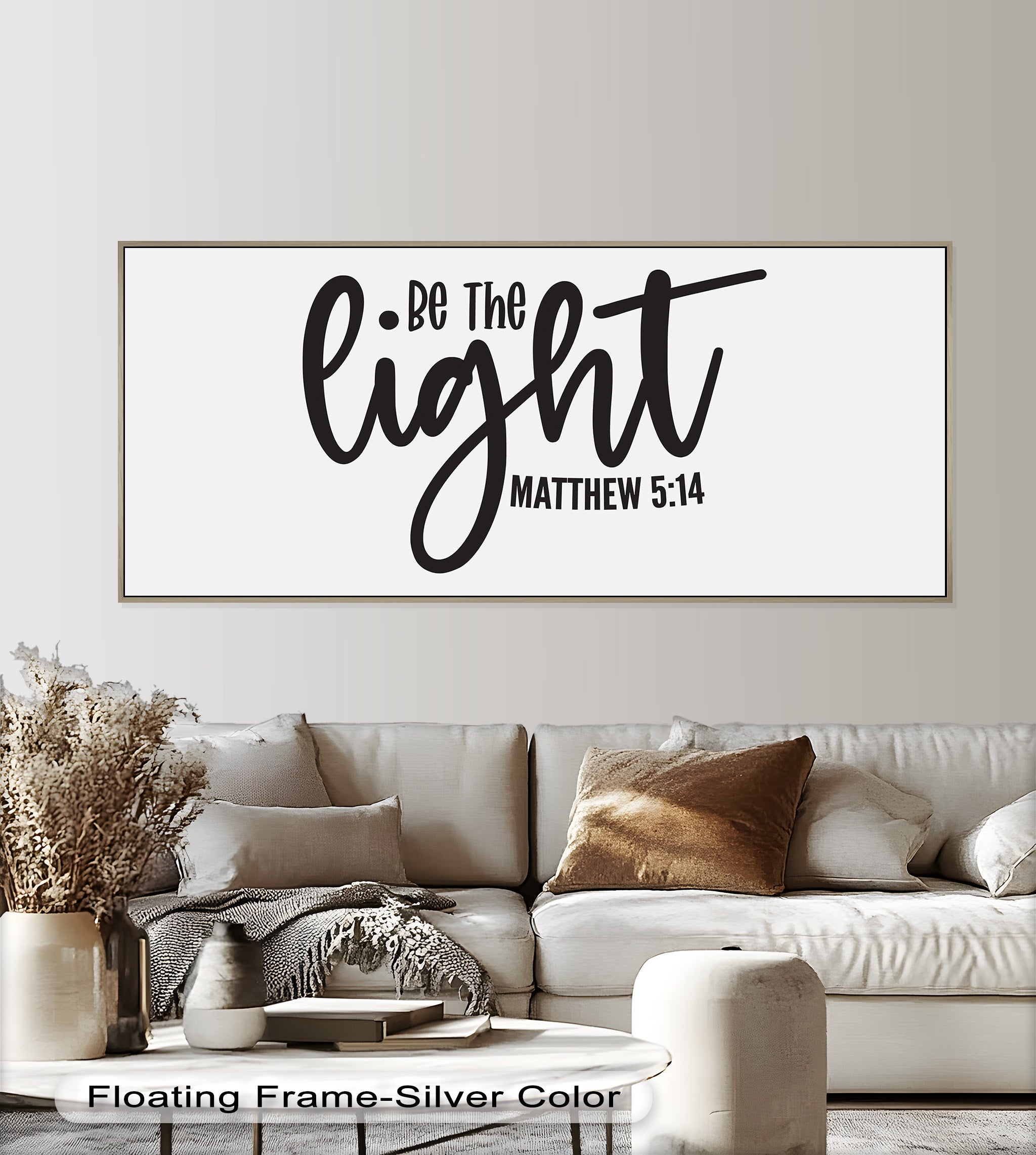 Be The Light - Matthew 5:14 Bible Verse Oil Painting - Christian Home Decor & Gift for Religious Inspiration