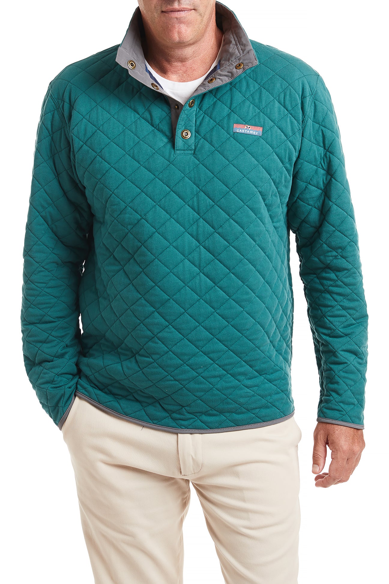 Cross Rip Quilted Sweatshirt for Men - Warm Quilted Jacket with Stylish Cross Rip Design - Perfect for Hunting, Outdoor Adventures & Casual Wear
