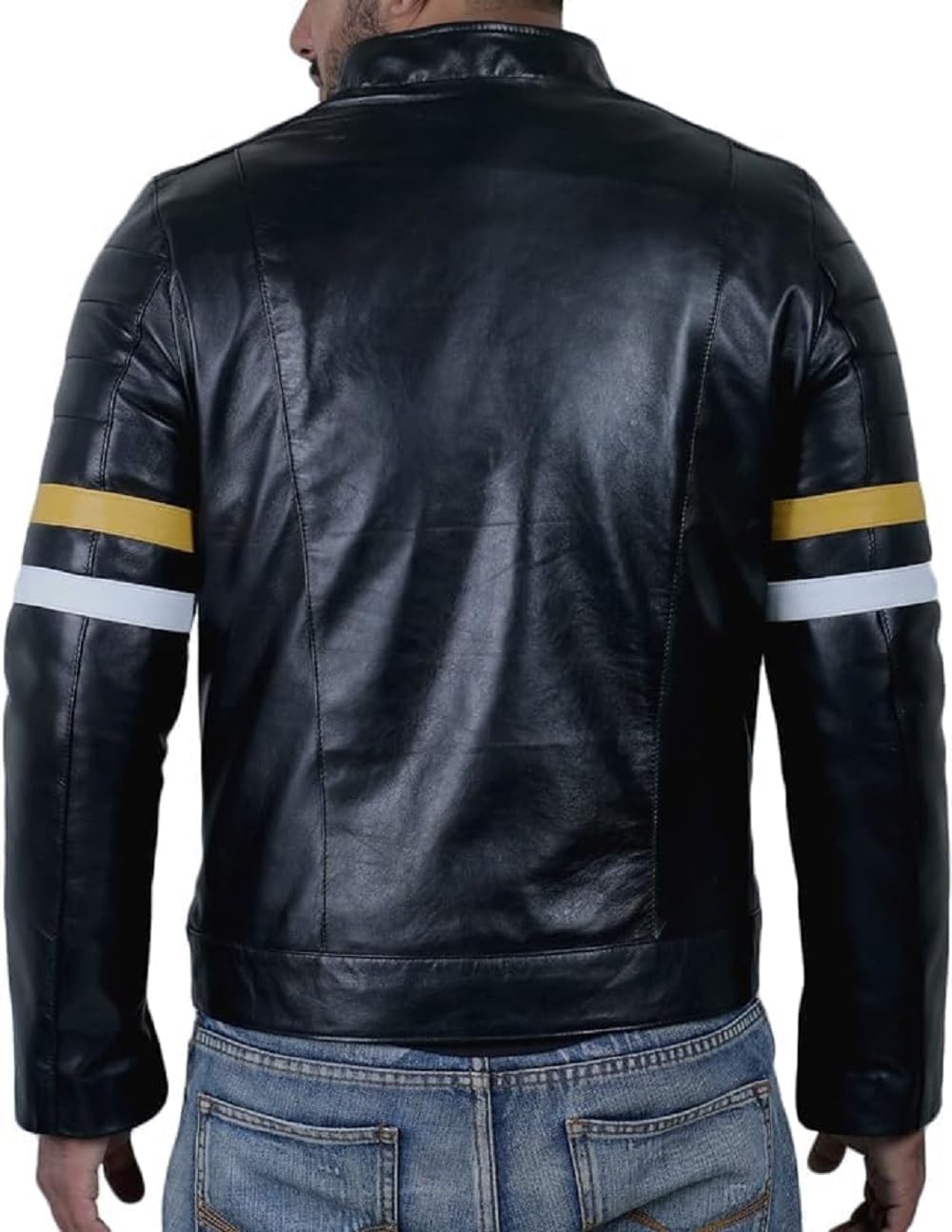 Premium Men's Genuine Leather Jacket - Small Size, Classic Brown | Perfect for Casual Outfits, Motorcycle Riding & Winter Fashion