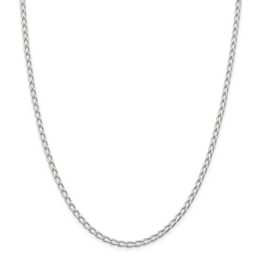 925 Sterling Silver Open Link Chain Necklace for Women - Dainty & Elegant Jewelry Gift - Multiple Lengths (16,18,20,24 inch) & Widths (1.5mm-6.8mm) - Perfect for Layering, Everyday Wear & Special Occasions