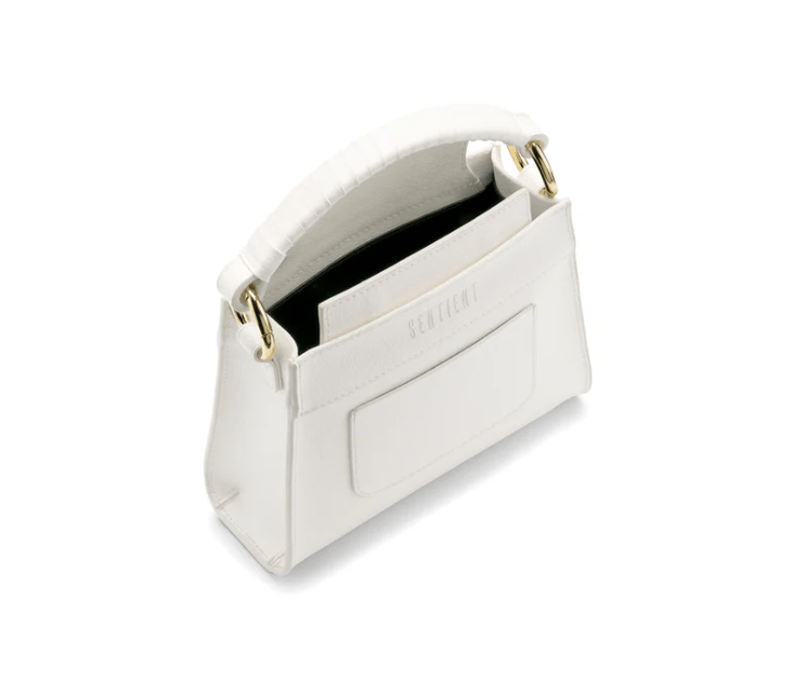 Panthera MIRUM® Vegan Leather Mini Tote Bag - Eco-Friendly White Handbag for Women | Perfect for Work, Travel & Everyday Use