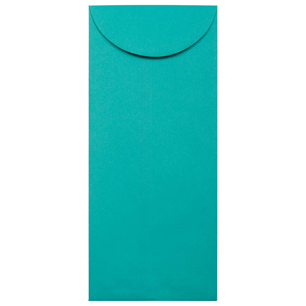 JAM PAPER #14 Policy Business Colored Envelopes 5 x 11.5 Inches - Sea Blue Recycled Paper - Bulk Pack of 250 Envelopes for Office, Mailing, Wedding Invitations & Business Correspondence