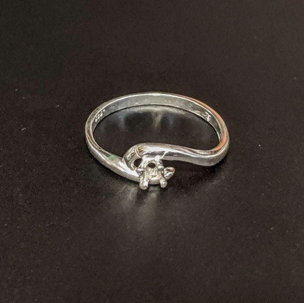 Solid Sterling Silver or 14kt Gold 3mm Round 4-Prong Birthstone Ring Setting - Size 4-7 (Pre-Notched Blank) - Perfect for Custom Jewelry Making, Engagement Rings & Anniversary Gifts