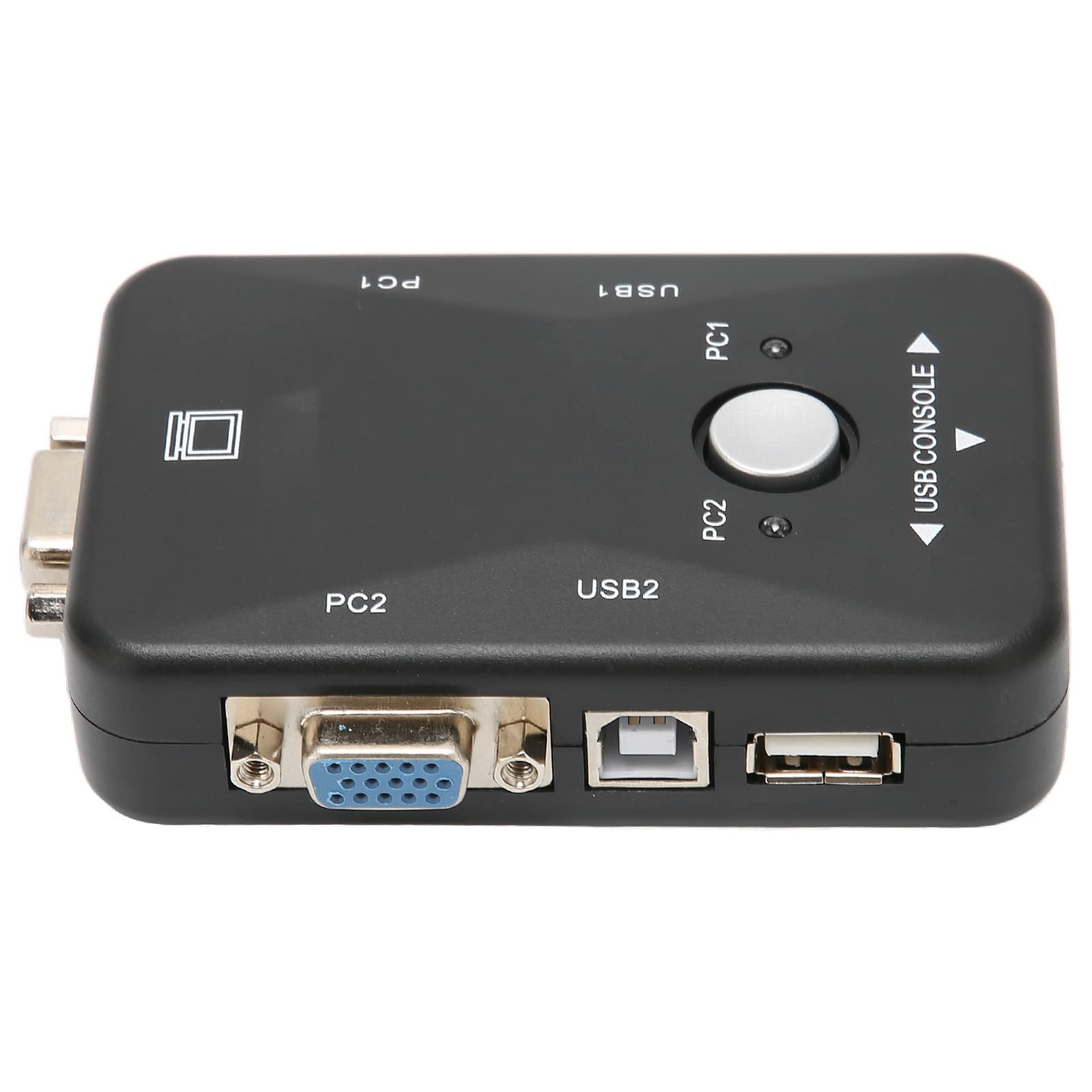 Yoidesu USB 2.0 KVM Switch - 2 Port Dual Monitor KVM Switch with 1920x1440 Resolution for Windows 95/98/98SE/2000/ME/XP - Perfect for Home Office, Gaming & Multi-Computer Workstations