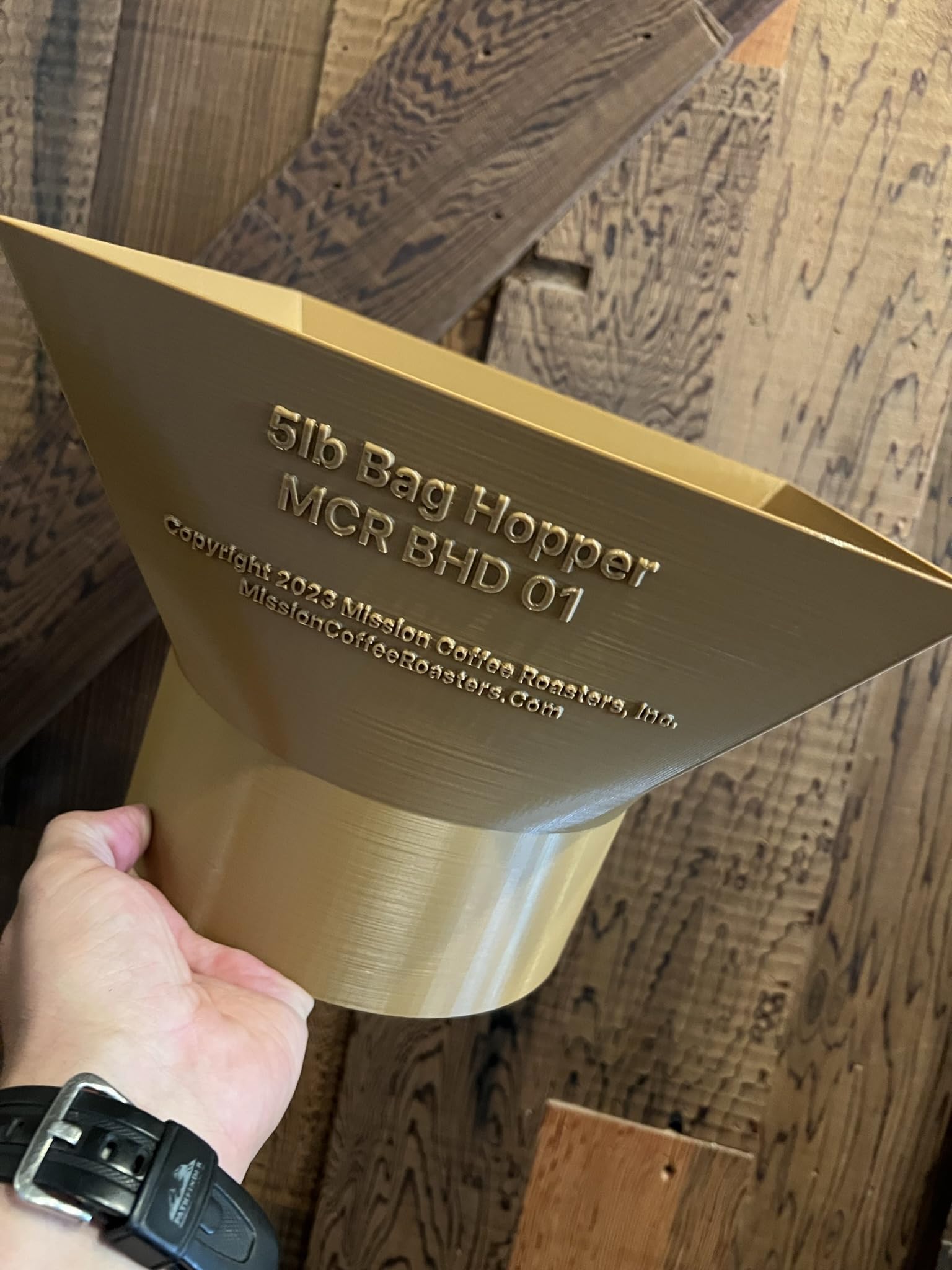 5LB Expansion Hopper for Ditting 1203 & 1403 Commercial Coffee Grinders - Black Funnel Only (Grinder Not Included) | Perfect for High-Volume Coffee Shops & Specialty Cafes