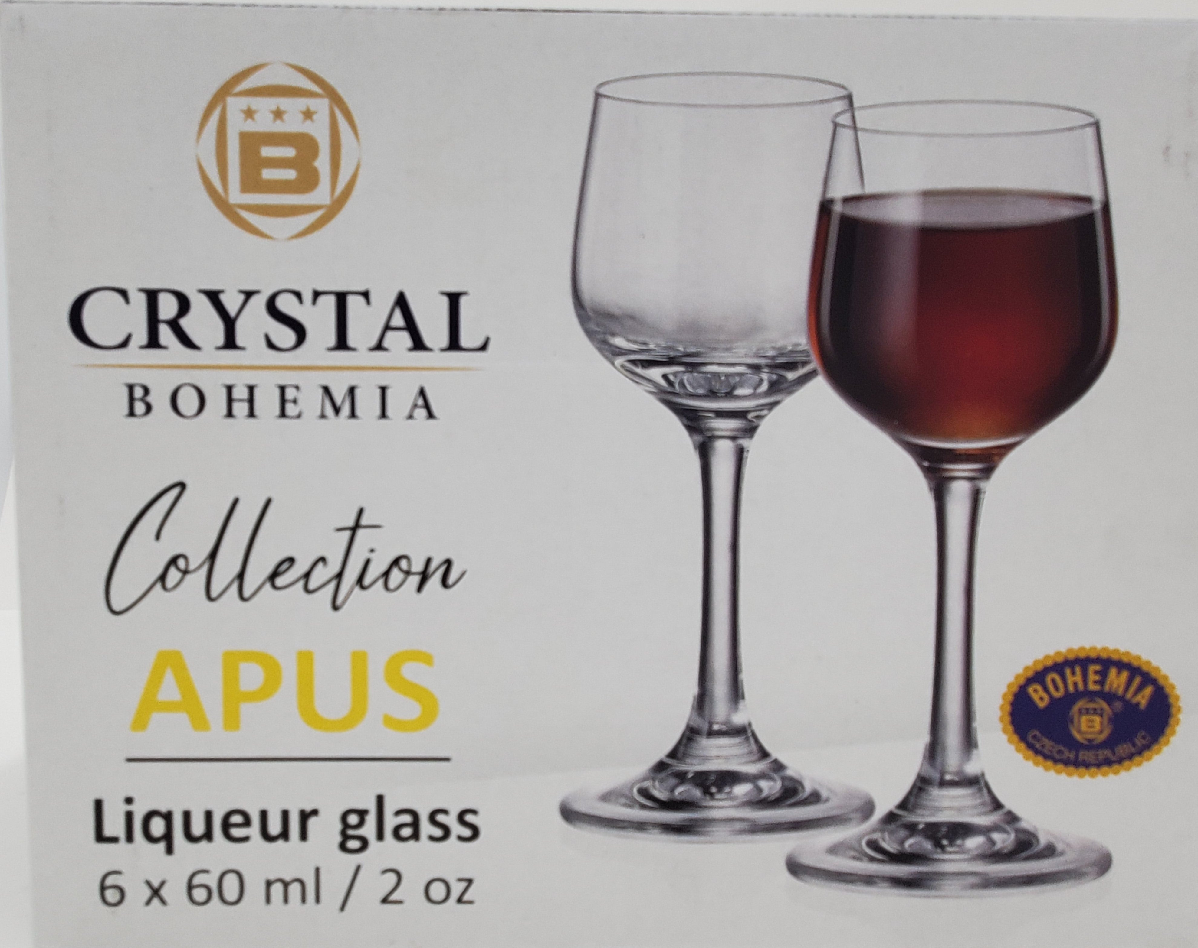 2 oz 6-Piece Footed Liqueur Glass Set - Elegant Cordial & Dessert Wine Glasses for Cocktails, Brandy, After-Dinner Drinks & Home Bar Entertaining