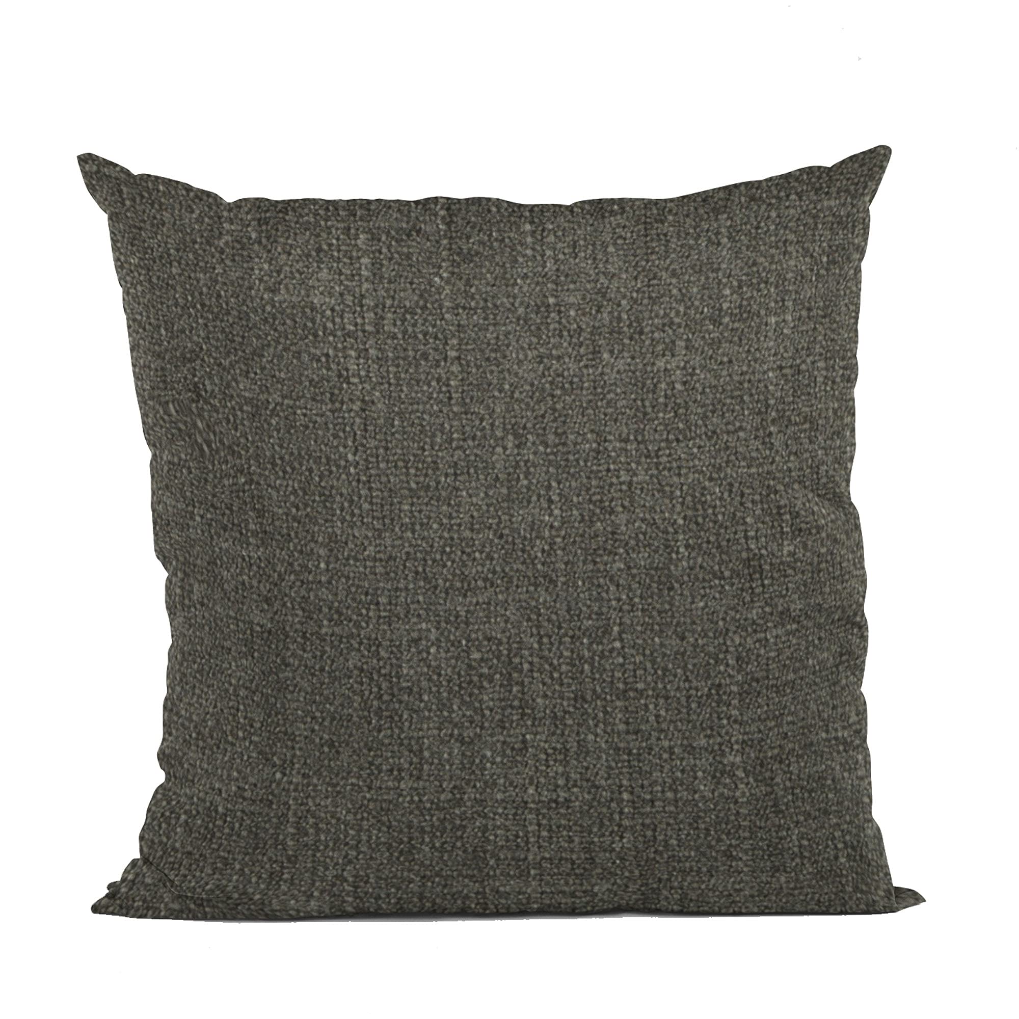 Luxury Plutus Mascara Wall Textured Solid Throw Pillow 22x22 Inches - Open Weave Double Sided Decorative Cushion for Sofa, Bed, Living Room - Black Home Decor